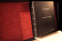Cover of the Limited Edition of Studies in Black a book of photographic images by Tony Butcher